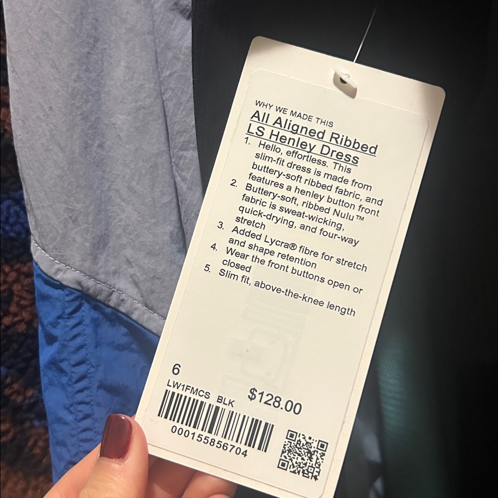 Lululemon All Aligned Ribbed Long-Sleeve Henley Dress - Picture 5 of 5
